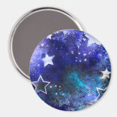 Achtergrond van de ruimte met sterren magneet (Voorkant / Achterkant)