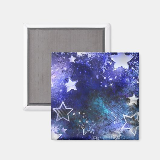 Achtergrond van de ruimte met sterren magneet (Voorkant / Achterkant)