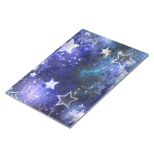 Achtergrond van de ruimte met sterren notitieblok (Schuin)