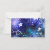 Achtergrond van de ruimte met sterren notitiekaartje (Voorkant)