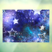 Achtergrond van de ruimte met sterren raamsticker (Vel 3)