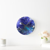 Achtergrond van de ruimte met sterren ronde klok (Huis)