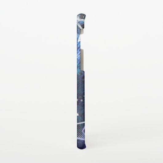 Achtergrond van de ruimte met sterren samsung galaxy hoesje (Linkerkant)