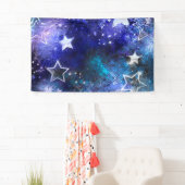 Achtergrond van de ruimte met sterren spandoek (Insitu)