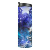 Achtergrond van de ruimte met sterren thermosbeker (Geroteerd rechts)