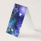 Achtergrond van de ruimte met sterren visitekaartje (Voorkant)