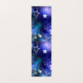 Achtergrond van de ruimte met sterren visitekaartje (Buitenkant ongevouwen)