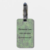 Achtergrond van de schakelplank bagagelabel (Achterkant verticaal)