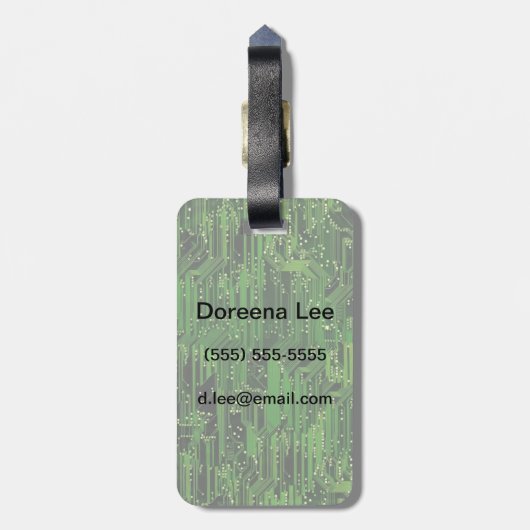 Achtergrond van de schakelplank bagagelabel (Achterkant verticaal)