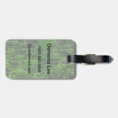 Achtergrond van de schakelplank bagagelabel (Achterkant horizontaal)