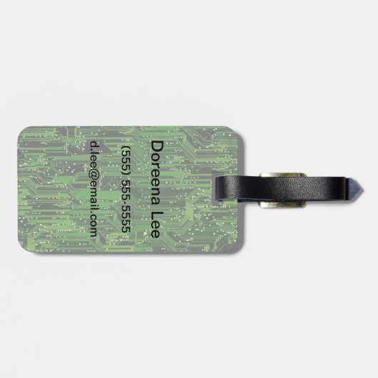 Achtergrond van de schakelplank bagagelabel (Achterkant horizontaal)