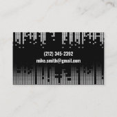 Achtergrond van de Sound Bar voor pixels | Geluids Visitekaartje (Achterkant)