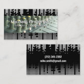 Achtergrond van de Sound Bar voor pixels | Geluids Visitekaartje (Voorkant / Achterkant)