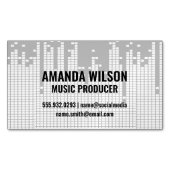 Achtergrond van de Sound Bar voor pixels Magnetisch Visitekaartje (Voorkant)