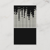 Achtergrond van de Sound Bar voor pixels Visitekaartje (Achterkant)