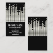 Achtergrond van de Sound Bar voor pixels Visitekaartje (Voorkant / Achterkant)