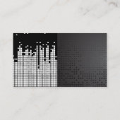 Achtergrond van de Sound Bar voor pixels Visitekaartje (Achterkant)