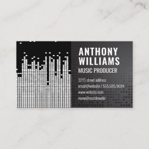 Achtergrond van de Sound Bar voor pixels Visitekaartje