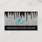 Achtergrond van de Sound Bar voor pixels Visitekaartje (Achterkant)