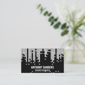 Achtergrond van de Sound Bar voor pixels Visitekaartje (Staand voorkant)