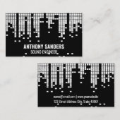 Achtergrond van de Sound Bar voor pixels Visitekaartje (Voorkant / Achterkant)