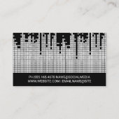 Achtergrond van de Sound Bar voor pixels Visitekaartje (Achterkant)