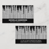 Achtergrond van de Sound Bar voor pixels Visitekaartje (Voorkant / Achterkant)