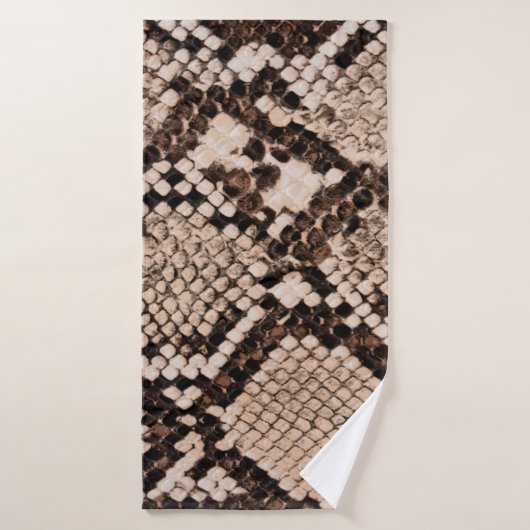 achtergrond van de structuur van de slangenhuid badhanddoek (Badhanddoek)