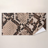 achtergrond van de structuur van de slangenhuid badhanddoek (Badhanddoek)