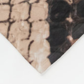 achtergrond van de structuur van de slangenhuid fleece deken (Hoek)