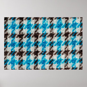 Achtergrond van de textuur van de flannelstof. poster