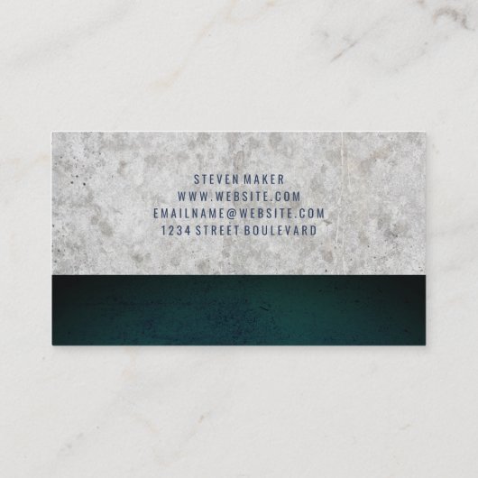 Achtergrond van de vastgoedmakerij visitekaartje (Achterkant)