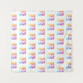 Achtergrond van de videoconferentie van het bedrij wandkleed (Voorkant)