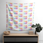 Achtergrond van de videoconferentie van het bedrij wandkleed