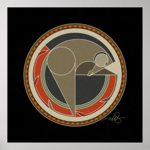 Achtergrond van de zwarte achtergrond van paarden poster