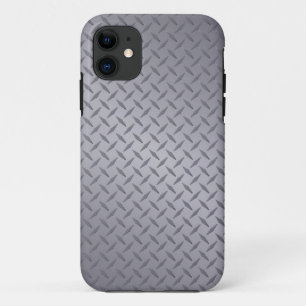 Achtergrond van Deep Grey Steel Diamondplate Case-Mate iPhone Case