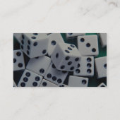 Achtergrond van dobbelsteen visitekaartje (Achterkant)