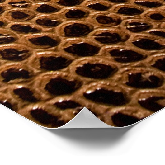 achtergrond van donker leder poster (Hoek)