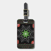 Achtergrond van draaitromen bagagelabel (Voorkant verticaal)