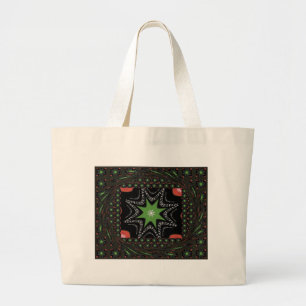 Achtergrond van draaitromen grote tote bag