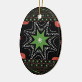 Achtergrond van draaitromen keramisch ornament (Links)