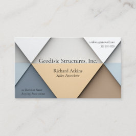 Achtergrond van driehoeken in neutrale tinten visitekaartje