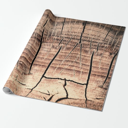 achtergrond van een houten pomp, ouderdom, veroude cadeaupapier (Uitgerold)