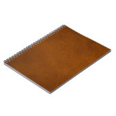 Achtergrond van elegant bruin Oranje leder Notitieboek (Linkerzijde)