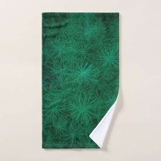 Achtergrond van Elegant Green Fern | Handdoekset Bad Handdoek (Handdoek)