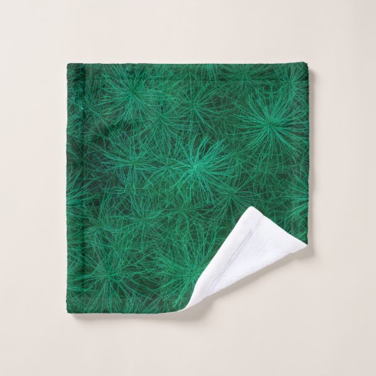 Achtergrond van Elegant Green Fern | Handdoekset Bad Handdoek (Wasdoekje)