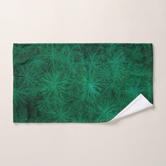 Achtergrond van Elegant Green Fern | Handdoekset Bad Handdoek (Handdoek)