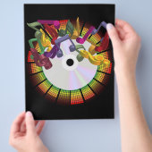 Achtergrond van feest flyer (Hand)