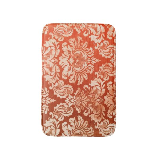 Achtergrond van Floral  behang Badmat (Voorkant Verticaal)