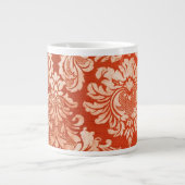 Achtergrond van Floral  behang Grote Koffiekop (Voorkant)